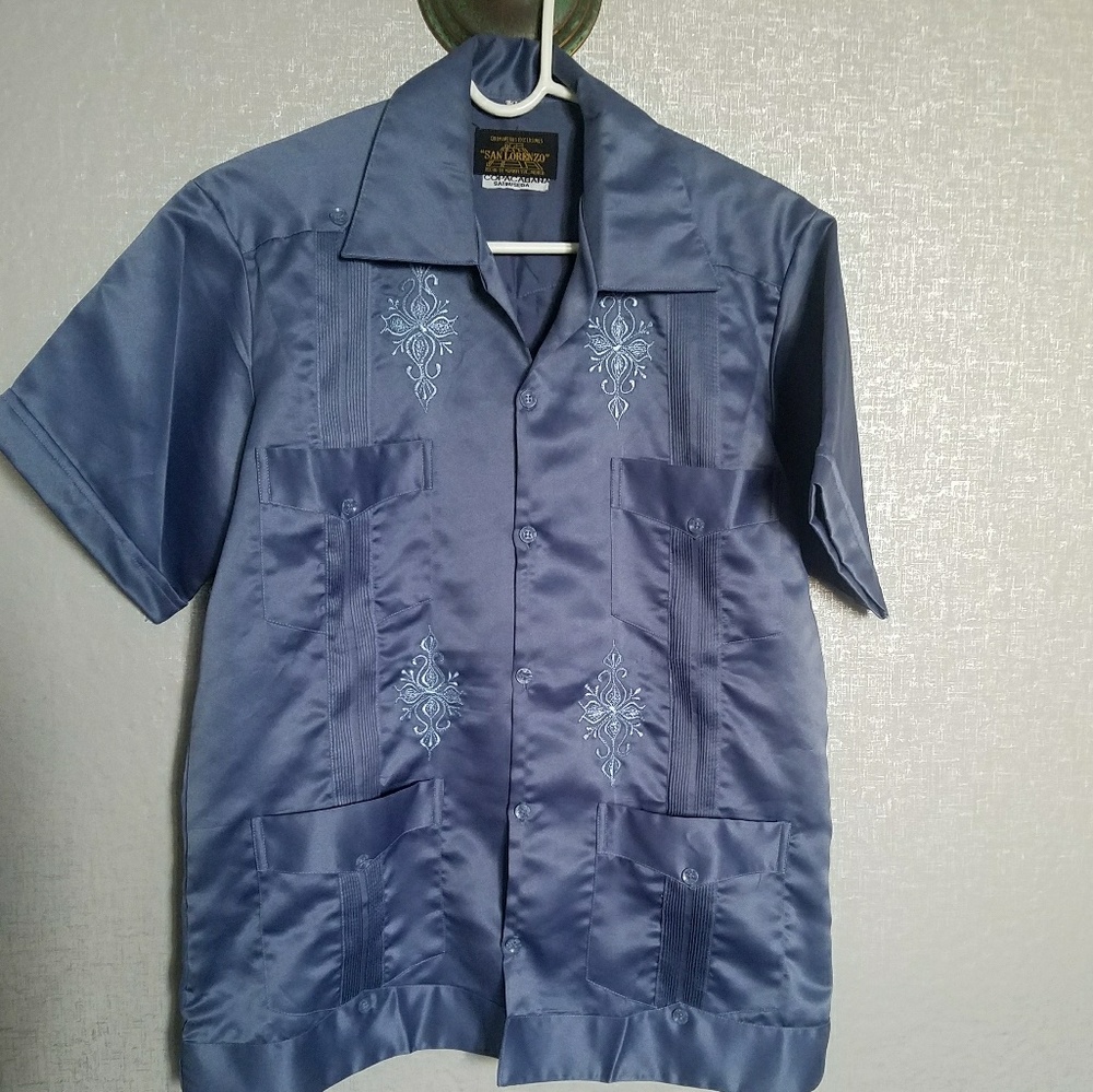 Mens satin shirt